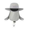 thumbnail image 3 of SPRING PARK Unisex Men Women Summer Outdoor Anti-mosquito Sun Protection Neck Face Cover Flap Cap Wide Brim Hiking Fishing Hat, 3 of 6