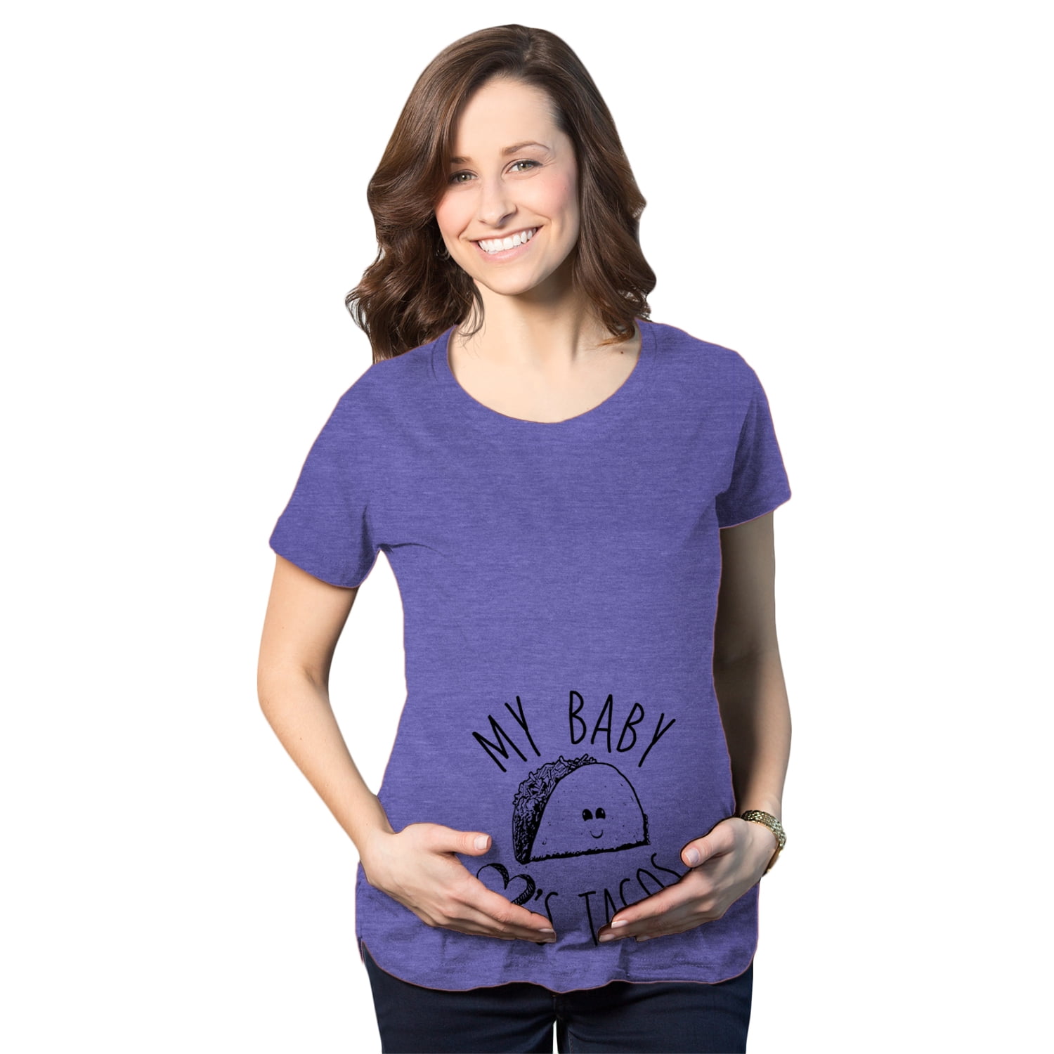 Funny Pregnancy Announcement Shirt Taco Shirt Tacos Maternity Shirt pregnancy reveal Mom To Be Not Tacos Maternity Shirt