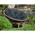 thumbnail image 2 of Negro, 100CM Cojín para silla colgante de 100CM Cojín tipo nido de pájaro Cojín redondo para sillón de ratán, 2 of 5