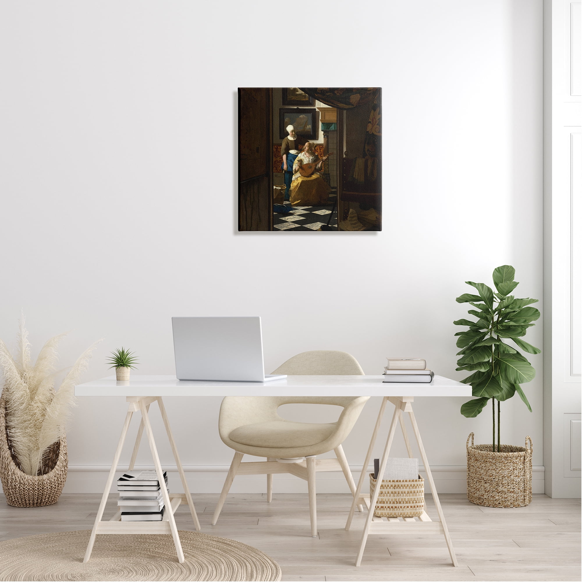 Stupell Industries The Love Letter Johannes Vermeer Classical Portrait Painting Painting Gallery Wrapped Canvas Print Wall Art, Design by one1000paintings
