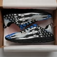thumbnail image 3 of Back The Blue American Flag Eagle Running Shoes Sneakers Mesh Black Size 9, 3 of 5