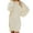 Beige, variant on gakvbuo Fall Dresses For Women 2023 Plus Size Mini Dress Long Sleeve Women's Medium Length Long Sleeved Round Neck Loose Dress