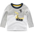 thumbnail image 1 of KYAIGUO T-Shirts à Manches Longues Col Rond pour Garçons 1-9 Ans T-Shirt Basique pour Bébé en Coton, 1 of 9