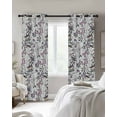 thumbnail image 2 of Blackout Curtains for Bedroom, Spring Botanical Birds Room Darkening Window Drapes for Living Room, Garden Floral Twigs Farmhouse Thermal Insulated Grommet Curtains, 52x84 inch, 2 Panels, 2 of 9