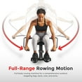 thumbnail image 3 of Sunny Health & Fitness Smart Compact Full Motion Rowing Machine with 400 lb Capacity & Performance Tracking via SunnyFit App, 3 of 8