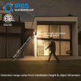 thumbnail image 3 of Arclite 20W Dual-Head LED Outdoor Security Light, Motion Sensor, 3 Work Modes, 120W Halogen Equivalent, 5000K Daylight, 1800 Lumens Floodlight, for Entryways, Patios, Dec, 3 of 8