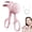 Pink, variant on Electric Heated Eyelash Curler, C Rechargeable Heated Lash Curler, with 3 Temperature Settings, Fast Heating Curling Comb, for Natural Long-Lasting Lash Styling
