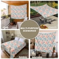 thumbnail image 6 of Teal Orange Small Tapestry for Bedroom Wall Hanging Tapestry,Modern Tie Dyeing Contemporary Abstract Art Ceiling Backdrop Tapestries Poster Blanket Wall Decor for Teens Room Living Room 23" x 28", 6 of 8