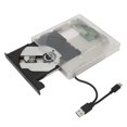 thumbnail image 2 of Unidad de DVD externa Sincero Tipo C USB 3.0 Transparente Plug and Play, 2 of 10