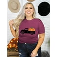 thumbnail image 6 of XCHQRTI Pumpkin Plus Size Women Tshirt Its Fall Yall Thanksgiving Short Sleeve Graphic Tees, 6 of 8