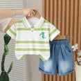 thumbnail image 2 of NIEWTR Toddler Boy Girl Cotton Short Sleeve T-Shirt and Short Set Girls Summer Cartoon Prints Tops Elastic Shorts 2PCS Set for Gift For 18-24 Months 2t 3t 4t 5t 6t Summer Pjs kids,6-12 Months, 2 of 4