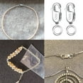 thumbnail image 5 of Lancharmed Silver Bracelet Necklace Extenders Silver Plated Square Clasp 8 Open Jump Rings 10 Jewellery Clasp Necklace Extenders for Women Gift for Women, 5 of 7