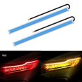 thumbnail image 1 of 2 luces LED de circulación diurna DRL para coche con escaneo de inicio, guía de señal de giro de flujo automático, lámpara de tira delgada (60 cm, rojo) RV, 1 of 5