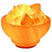 Natural Himalayan Salt Lamp with Bulb, Dimmer Cord