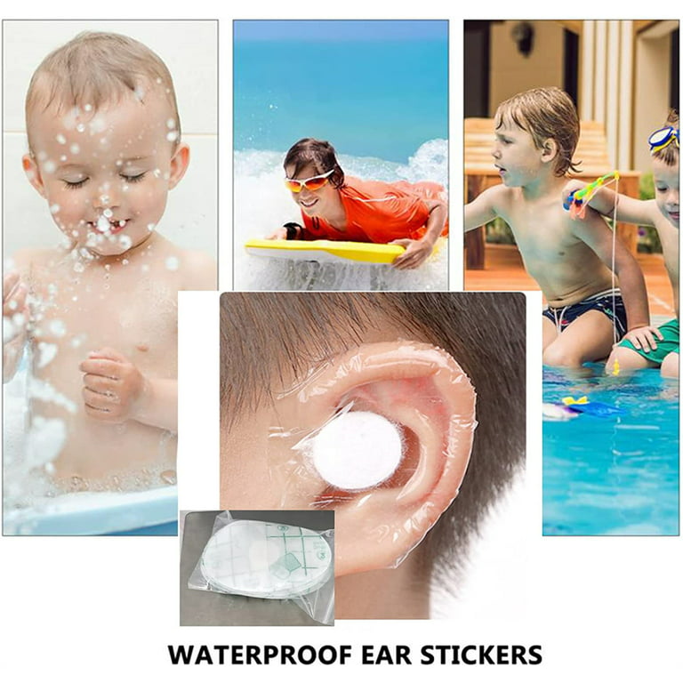 20pcs Plastic Waterproof Ear Protector For Baby Kids Adults Disposable Ear  Stickers Swimming Cover Transparent Nursing Ear Paste