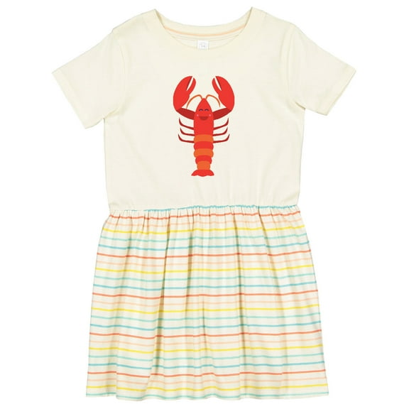 Inktastic Lobster Cute Ocean Creature Girls Toddler Dress