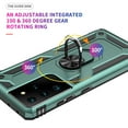 thumbnail image 7 of TechCircle Samsung Galaxy S21 Ultra Case, Ring Holder Kickstand Magnetic Hybrid Rugged Shockproof Cover, Darkgreen, 7 of 7