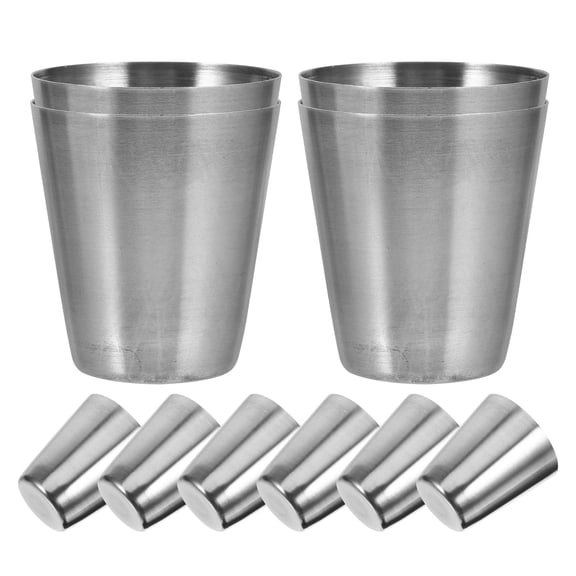 Homoyoyo 10-Piece Stainless Steel Outdoor Cups Set for Camping, Hiking, Picnics, Parties, Travel, and Outdoor Adventures