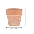 thumbnail image 2 of PBPBOX 2Pcs Red Terracotta Flowerpot Succulent Planter for Home and Office, 2 of 8