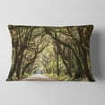 thumbnail image 2 of Designart Trees Tunnel in Botany Bay - Landscape Wall Throw Pillow - 12x20, 2 of 5