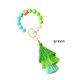 thumbnail image 3 of Sonducket Cuentas llavero colgantes exquisita decoración de moda accesorio borla llaves anillo colgante decoración bolsas flecos llaveros Accesorios de disfraces Verde Sonducket AP014082-04, 3 of 6