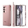 thumbnail image 2 of Dteck for Samsung Galaxy Z Fold 6 Case with S Pen & Pen Holder,Luxury Hinge Protection Built-in Front Screen Protector Case Kickstand Feature All-inclusive Slim PC Cover for Galaxy Z Fold 6,Rosegold, 2 of 9