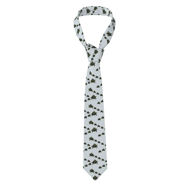 Balery Sea Turtle Corbata Clásica de Seda para Hombre, Corbata Tejida Jacquard, Corbatas Formales para Negocios y Bodas
