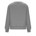 thumbnail image 6 of Solid Color Long Sleeve Pullover for Women O-Neck Oversize Sweatshirts 2023 Winter Casual Loose Tops, 6 of 6