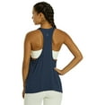 thumbnail image 3 of Everyday Yoga Motion Solid Racer Back Layering Tank, Scoop Neck, Sleeveless, Casual (Women’s), 3 of 4
