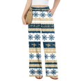 thumbnail image 4 of 2026 Women's Loose Fit Christmas Print Pajama Pants for Sleep and Casual Home Wear Comfy Long Wide Leg Lounge Pants, 4 of 5