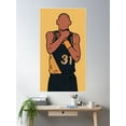 thumbnail image 2 of Reggie Miller Choke Poster Wall Art, Modern Wall Decor, 16x24 UNFRAMED, 2 of 3