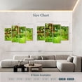 thumbnail image 4 of Elephant Stock Peach Orchard Wall Art - Horizontal Multi Panel Canvas - Living Room Wall Decor - Floral And Botanical Multi Panel - Green And Brown Decor - 84" x 54", 4 of 8