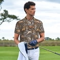 thumbnail image 4 of Salouo Moose fox bear leaf tree for Men's Short Sleeve Polo Shirts,Polo Shirts for Men Performance Short Sleeve Golf Shirt Athletic Casual Collared T-Shirt-XX-Large, 4 of 8