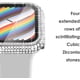 thumbnail image 4 of Compatible con Apple Watch Case 44 mm con protector de pantalla para Apple Watch Series 6/5/4, Bling Case 300 Crystal Diamond cubierta protectora de vidrio templado para 40 mm 44 mm, oro rosa Adepaton CZDZ-HY170-3, 4 of 9