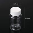 thumbnail image 6 of 18 Pcs Plastic Empty Pill Bottle, 80ml Clear Medicine Prescription Container with Caps for Liquid Solid Powder Vitamin, 6 of 7