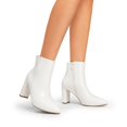 thumbnail image 5 of Botines DREAM PAIRS Sianna Blancos con Tacón Grueso y Tobilleros, 5 of 5