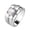 F607 white gold, variant on Mens Titanium Ring Wedding Band Cubic Zirconia MAN'S Ring Fashion Domineering Business MEN'S Ring With White Gift Box
