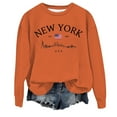 thumbnail image 1 of WEAIXIMIUNG Sweat-Shirt de Maternité Grande Taille pour Femmes Col Rond Décontracté avec Poche Imprimé Lettres Anglaises, 1 of 3