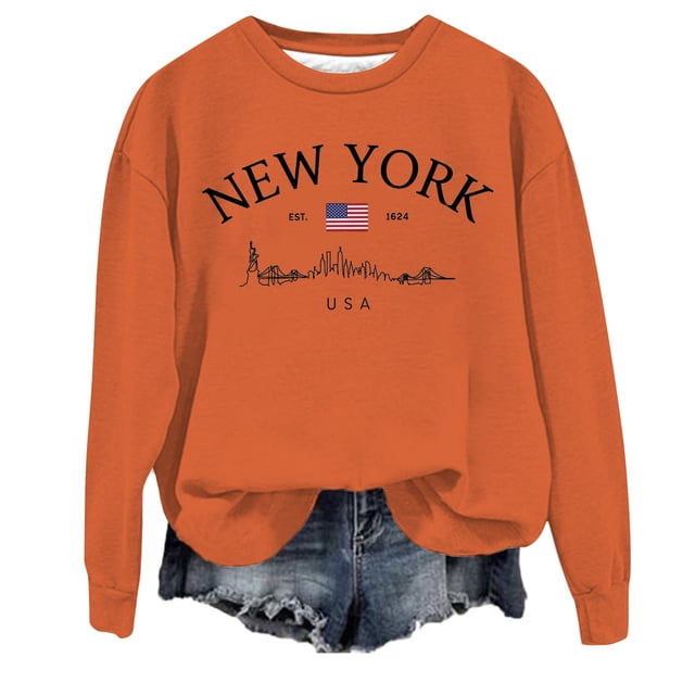 WEAIXIMIUNG Sweat-Shirt de Maternité Grande Taille pour Femmes Col Rond Décontracté avec Poche Imprimé Lettres Anglaises