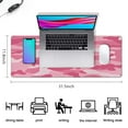 thumbnail image 5 of Pink Series Camouflage &nbsp;pad Mousewaterproofno Slip&nbsp;for Office Home Work Gaminggaming Mouse PadRubber Base Mousepad with Stitched Edges 31.5x11.8inches, 5 of 7