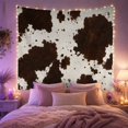 thumbnail image 2 of Realistic Cowhide Pattern Against Off-White Background, Cozy Rustic for Nature Lovers, Abstract Animal Wall Art, Housewarming Gift Tapestry Wall Hanging for Living Room and Bedroom, 2 of 7