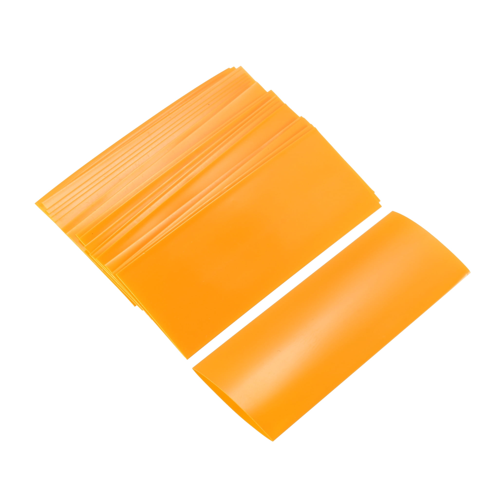 PVC Heat Shrink Tubing 29.5mm Flat Width Precut for 18650 72mm Orange