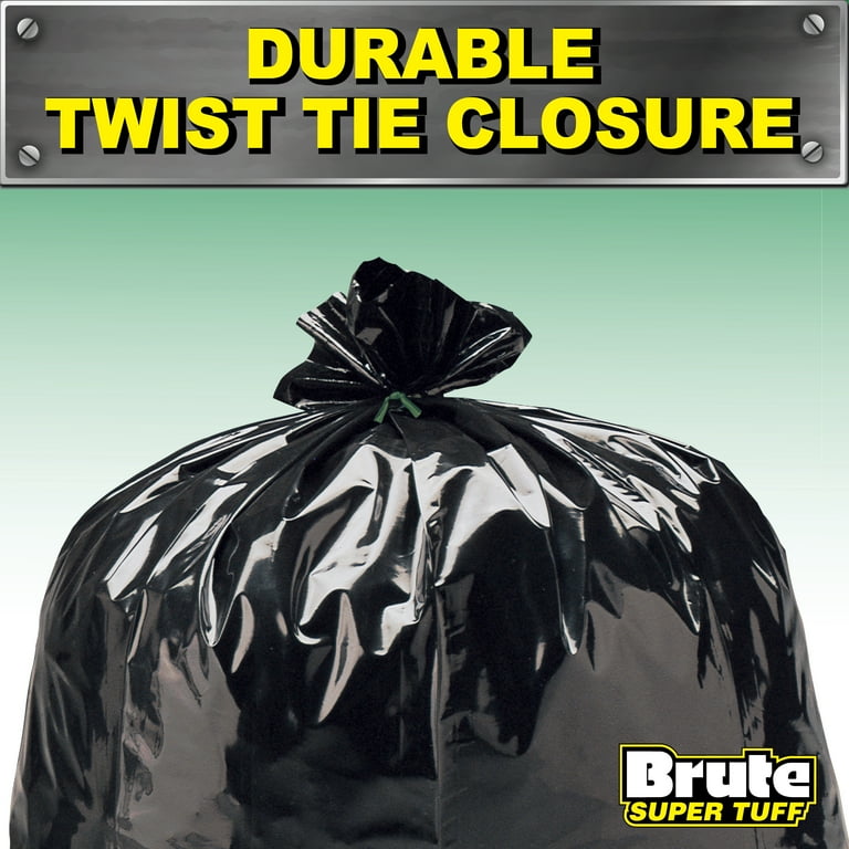 Brute Super Tuff Contractor Trash Bags, 45 Gallon, 20 Bags