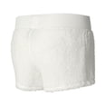 thumbnail image 3 of Women's Concepts Sport  White New Orleans Saints Fluffy Pullover Sweatshirt & Shorts Sleep Set, 3 of 3