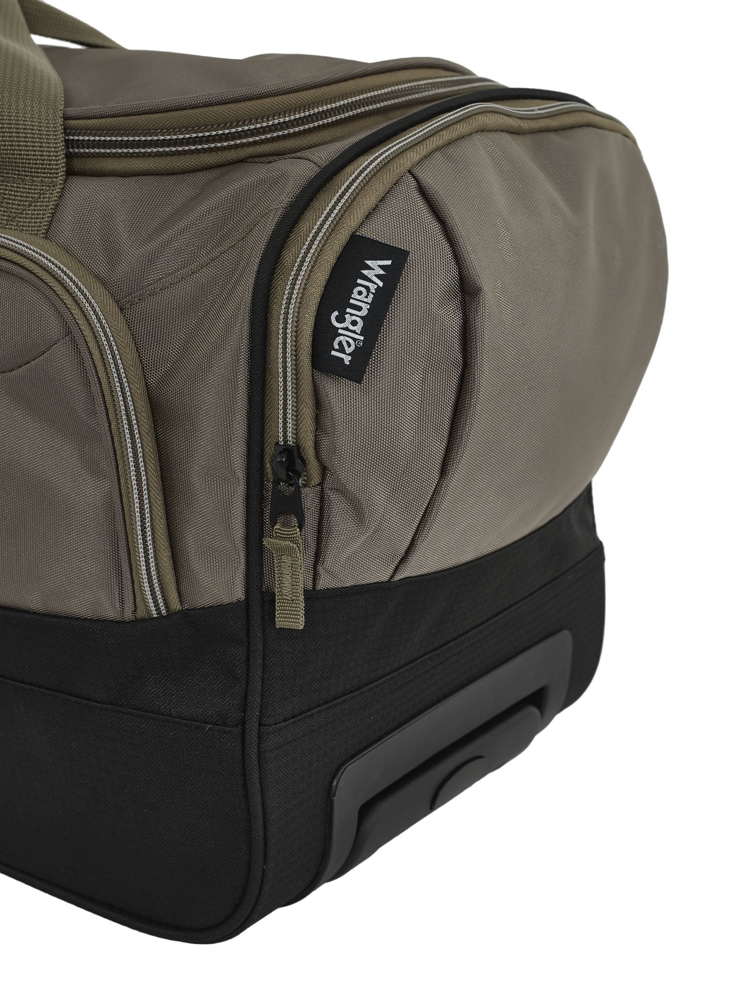 Wrangler 21" Wheeled Duffel Bag with Telescopic Handle, Fallen Rock