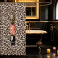 thumbnail image 3 of Erosebridal 8 Ball Shower Curtain 72Wx72L Coral Bathroom Curtain, Coral Leopard, 3 of 5