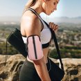 thumbnail image 4 of Hukapapa Oxford tela deportes correr teléfono móvil brazo bolsa montar al aire libre brazo manga fitness muñeca bolsa rosa, 4 of 5