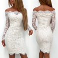 thumbnail image 3 of Robe de Soirée Bodycon Bandage Dames Formelle Robe de Mariée en Dentelle, 3 of 5
