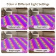 thumbnail image 7 of ODIKA 5'x7' Washable Area Rug Stripe Clusters Polka Dot Border Ombre Gradient Watercolor Large Pink Refined for Dining Room, Under Table, Home Office, Non-Slip Chair-Friendly, 7 of 7