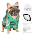thumbnail image 3 of Fotbe Hello Summer Sudadera con Estampado para Perros Pequeños – Suéter con Capucha para Mascotas, Tela Suave de Forro Polar con Bolsillo-X-Large, 3 of 7